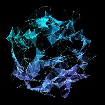 Abstract mesh background with triangles, lines and shapes 스톡 일러스트