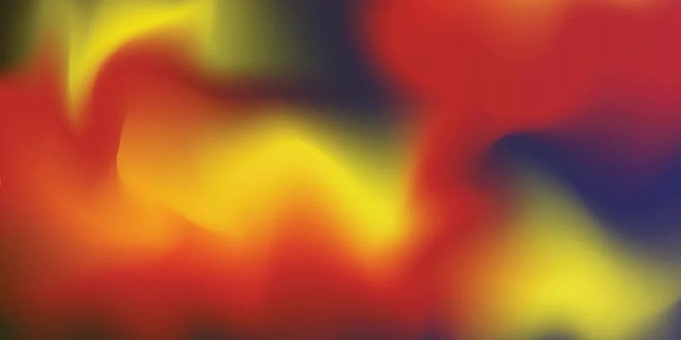 Abstract mesh gradient background featuring vibrant red yellow and blue colors Stock Illustration