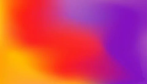 Abstract mesh gradient background with vibrant red orange and purple colors. Stock Illustration