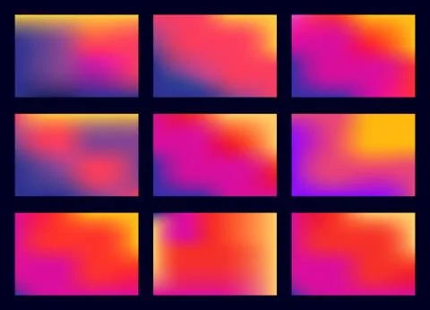 Abstract mesh gradient red orange and pink soft purple red blue colorful back Stock Illustration