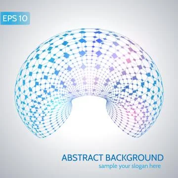 Abstract mesh Stock Illustration