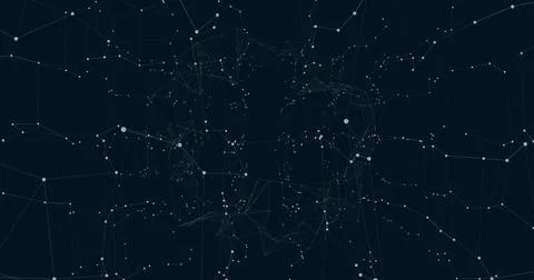 Abstract mesh network forming digits 10 in virtual network scene, with white Stock Photos