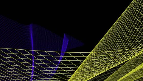 Abstract mesh wave background. Futuristic technology style. Elegant backgroun 스톡 일러스트
