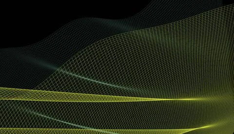 Abstract mesh wave background. Futuristic technology style. Elegant backgroun Stock Illustration