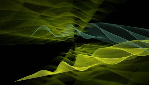 Abstract mesh wave background. Futuristic technology style. Elegant backgroun Stock Illustration