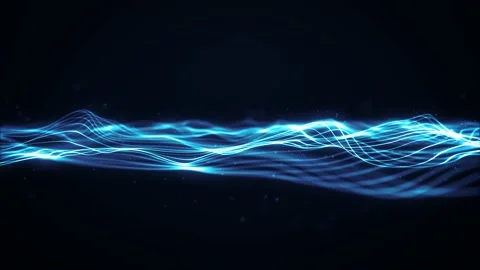 Abstract Mesh Wave Fx With Low Polygons Background Loop Stock Footage 149562484