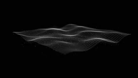 Abstract Mesh Waving Fx Background Loop Stock Footage 231216302