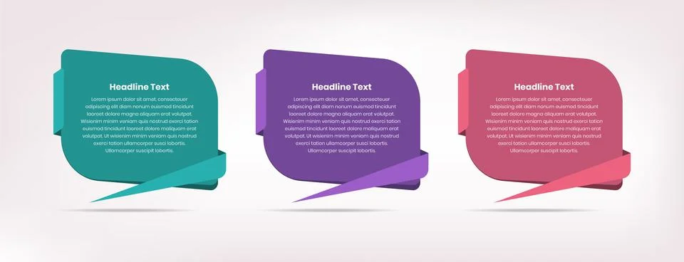 Abstract message or dialog box for infographic text presentation 스톡 일러스트