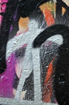 Abstract messy graffiti Foto stock