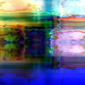 Abstract messy undulating reflective background Stock Illustration