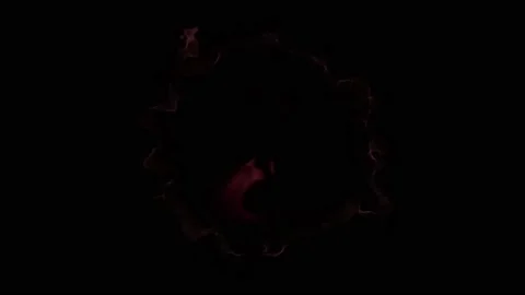 Abstract Metaball background red. 2D animation of floating Liquid metal Stock Footage 185556022