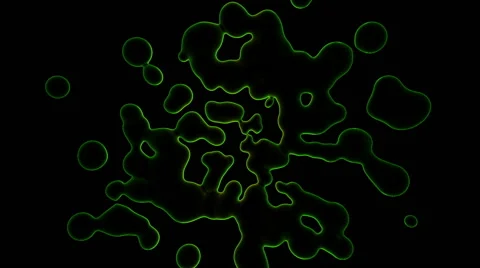 Abstract metaballs in space Stock Footage 43538180