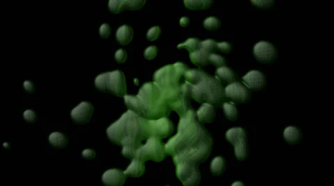 Abstract metaballs in space Stock Footage 43538339