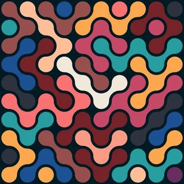 Abstract Metabola pattern, abstract background, connected dots, vector desi.. Stock Illustration