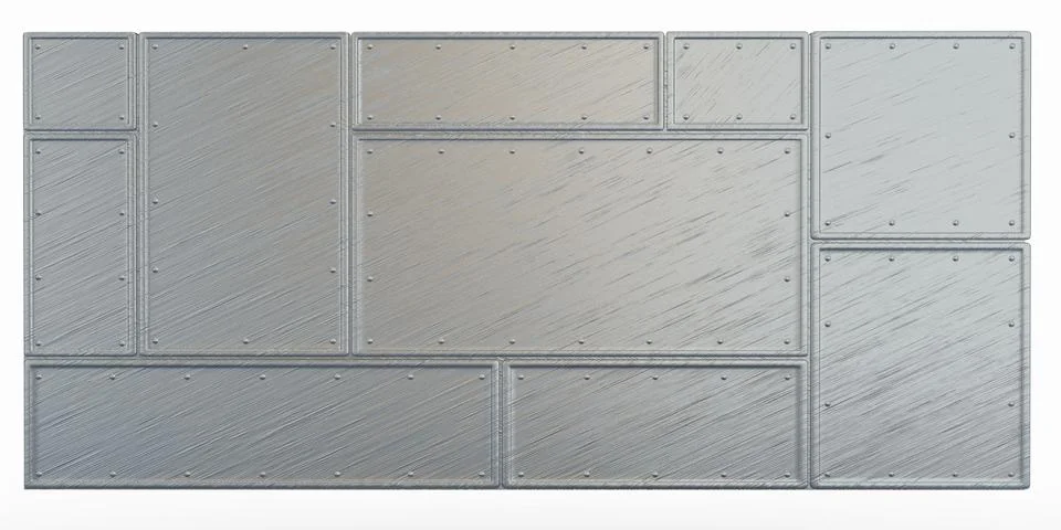 Abstract metal background. 3d Stock Illustration