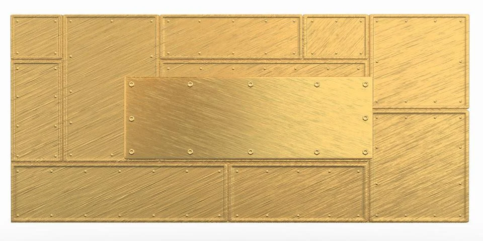 Abstract metal background. 3d Stock Illustration