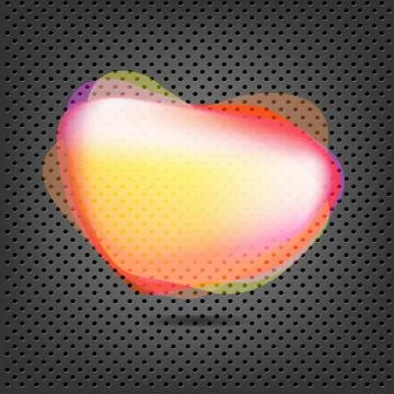 Abstract metal background with speech bubble Stock Illustration