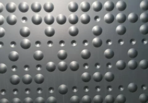 Abstract metal bubbles up close background texture Stock Photos