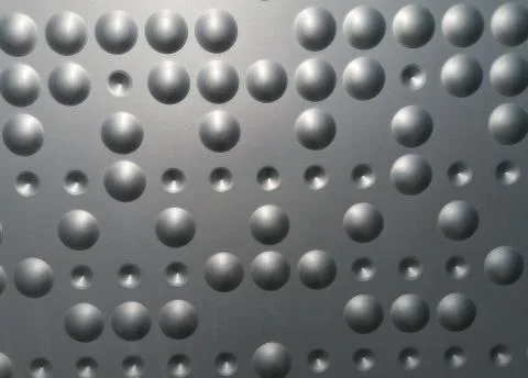 Abstract metal bubbles up close background texture Stock Photos