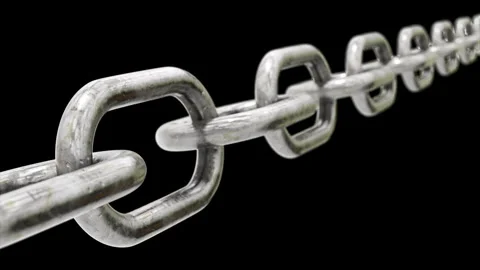 Abstract metal chain Stock Footage 312814463