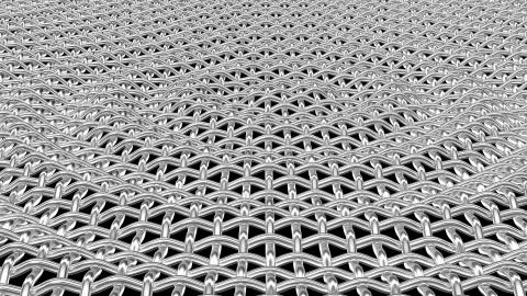 Abstract metal grid background 3D render Stock Illustration