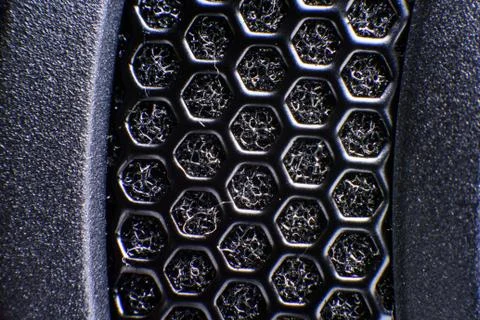 Abstract metal grid background Stock Photos