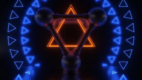 The abstract metal Stock Illustration