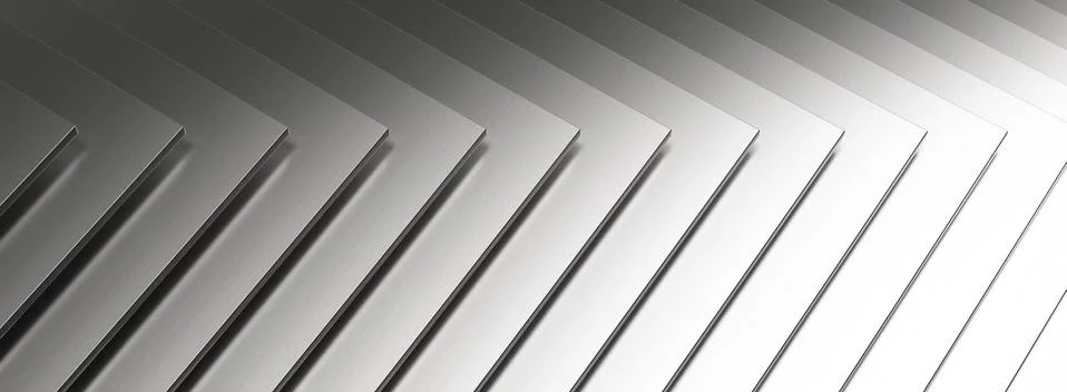 The abstract metal pattern background. 3D illustration. Stock Photos
