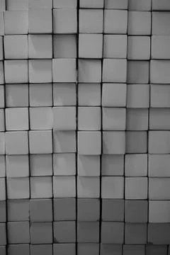 Abstract metal square block shape for background used Stock Photos