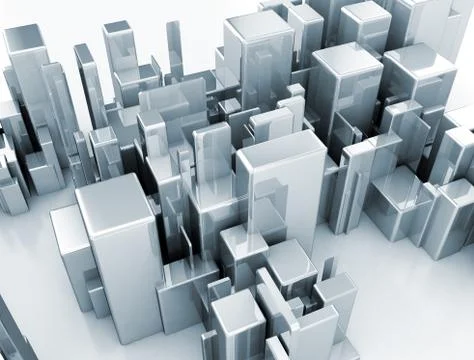 Abstract metal structures Stock Illustration