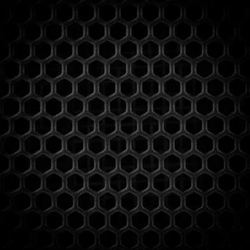 Abstract Metal Textured Pattern with Hexagonal Cells As Industrial Background Stock Photos