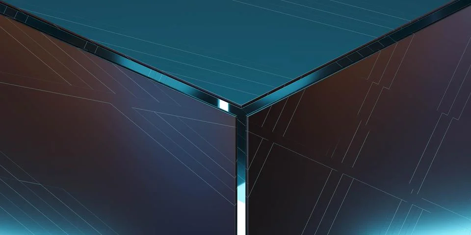 Abstract metal triangular technology design modern futuristic minimalistic Stock Illustration