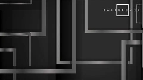 Abstract metal vector background with luxurious shiny grey square Illustrazione stock