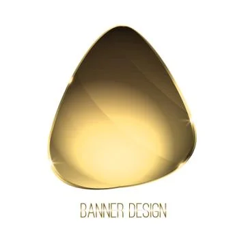 Abstract metal vector banner Stock Illustration