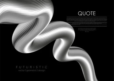 Abstract metallic 3d liquid wave tech elegant background 库存插图