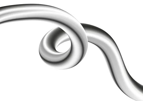Abstract metallic 3d liquid wave tech elegant background 库存插图