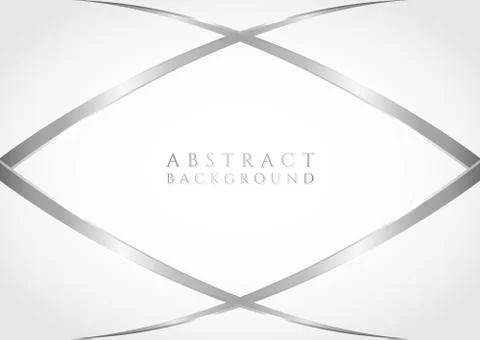 Abstract metallic background curve shape design steel style Stock Illustration