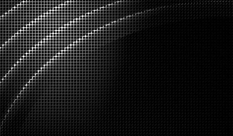 Abstract metallic background with perforated surface and curved light strea.. Stock Illustration
