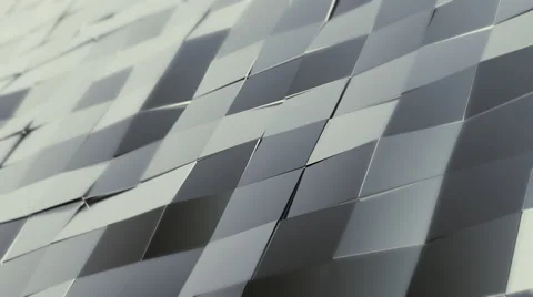 Abstract Metallic Background Random Motion, 3d Loopable Animation 4k Stock Footage 66542309
