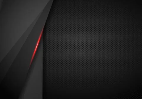 Abstract metallic black Red frame sport design concept innovation background. 스톡 일러스트