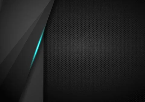 Abstract metallic blue frame layout modern tech design template background. B Stock Illustration