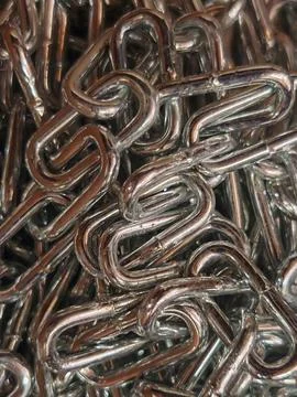 Abstract Metallic Chain Texture Background, Industrial Steel Pattern Macro D Stock Photos