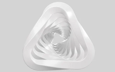 Abstract metallic curve geometry background, 3d rendering. Stock Illustration