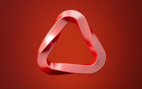 Abstract metallic curve geometry background, 3d rendering. Stock Illustration