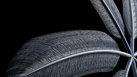 Abstract Metallic feathers 스톡 일러스트
