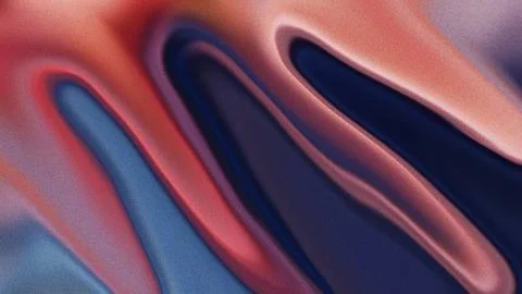 Abstract Metallic Fluid Waves Background Stock Illustration