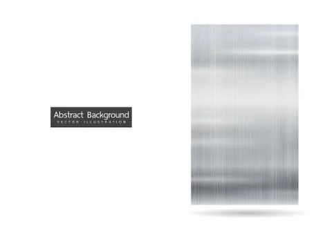 Abstract metallic frame on white background. Design tech sports innovation co Stock Illustration