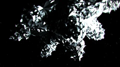 Abstract Metallic Geometry Vídeo Stock 123288579