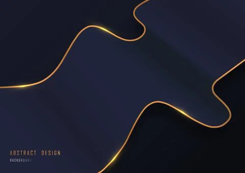 Abstract metallic gradient blue artwork decorative design. Stock-Illustration