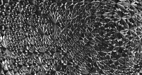 Abstract Metallic Gray Flowers Stock Footage 107516020